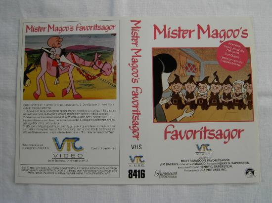 8416 MR MAGOO'S FAVARITSAGOR (VHS)